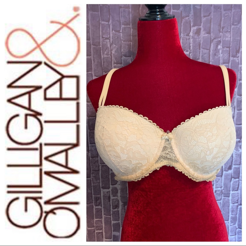 Cream Lace Balconette Push-up Bra